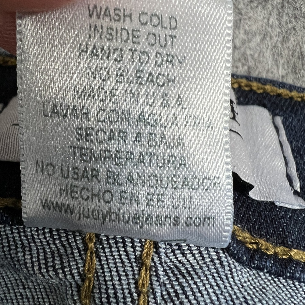 Judy Blue Jeans Womens 3XL Blue Dark Wash Stretch Mid Rise Skinny Plus Size USA - Picture 6 of 15